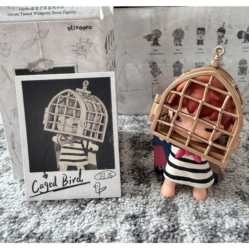 Pop Mart Hirono Tamed Wildgrass Series - Caged Bird